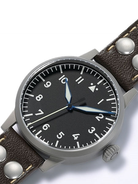 Laco 39mm Heidelberg Type A Dial Swiss Automatic Pilot Watch with Sapphire Crystal #862094