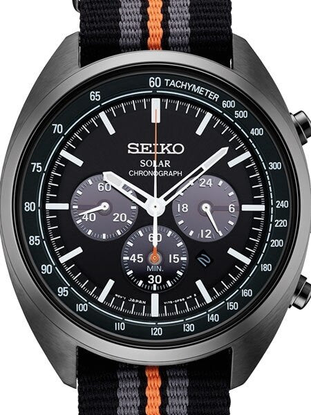 Seiko Recraft Solar Quartz Chronograph with Stop-Watch and 24-hour Sub-Dial  #SSC669