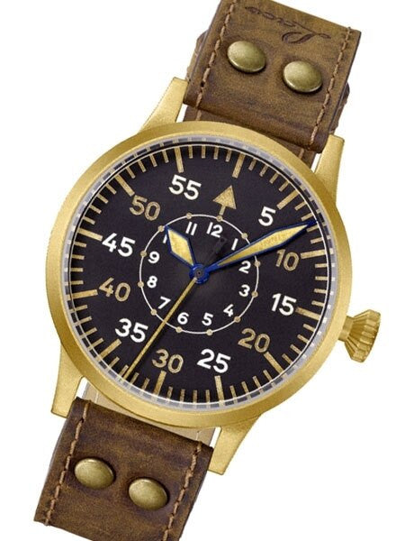 Laco Friedrichshafen Type B Dial Swiss Automatic Pilot Watch with Bronze Case #862086