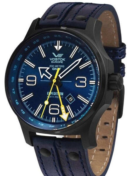 Vostok-Europe Expedition North Pole Quartz GMT Dual-Time Watch #595C503