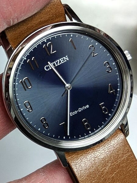 Citizen Eco-Drive Watch with Leather Strap and 6-Month Power Reserve #BJ6501-10L