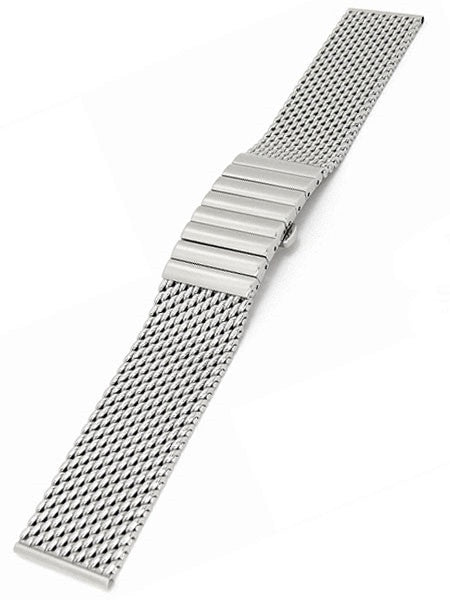 STAIB Polished Mesh Bracelet #STEEL-2792-1192PBS-P (Straight End, 20mm)