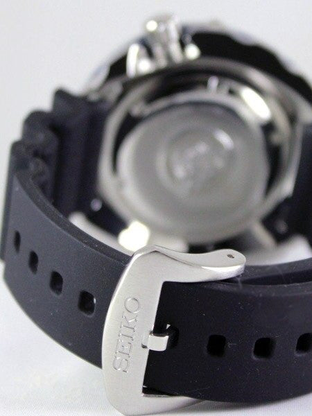 Seiko Prospex 24-Jewel Automatic Black PVD Dive Watch with Case Shroud #SRP655