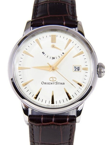 Orient Star Classic Automatic Dress Watch with Power Reserve, Domed Crystal #EL05005S — Long Island Watch