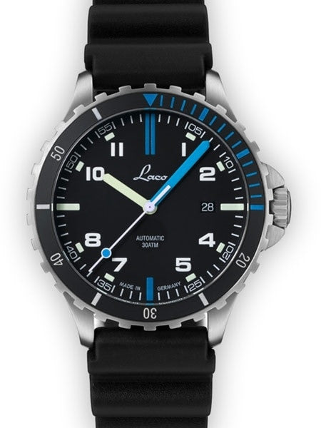 Laco Squad Atlantic Automatic 300 Meter Dive Watch with Double