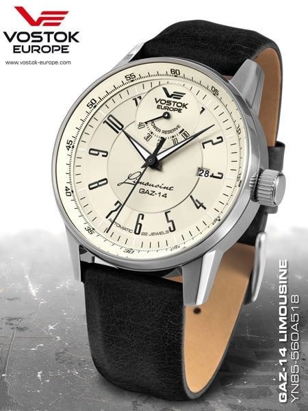 Vostok-Europe Men's Gaz-Limo Automatic with Power Reserve Indicator #560A518