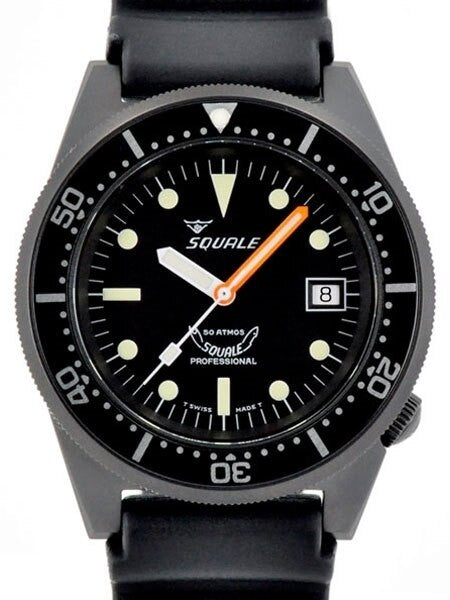 Scratch and Dent - Squale 500 meter Professional Swiss Automatic Dive watch with Sapphire Crystal #1521-026PVD-SND