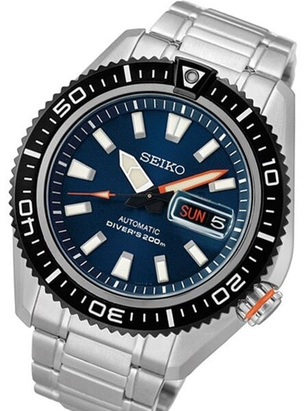 Seiko Stargate II Automatic Dive Watch with Blue Dial and Stainless Steel Bracelet #SRP493K1