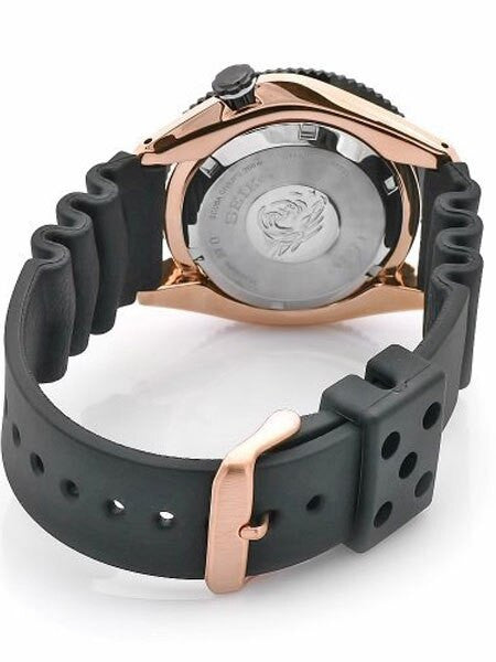 Seiko Stargate Automatic Dive Watch with Black Dial and Rubber Dive Strap #SKZ330K1
