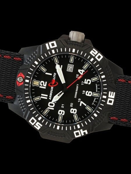 Armourlite Caliber Series Black Dial Watch with Tritium Illumination and Sapphire Crystal #AL603