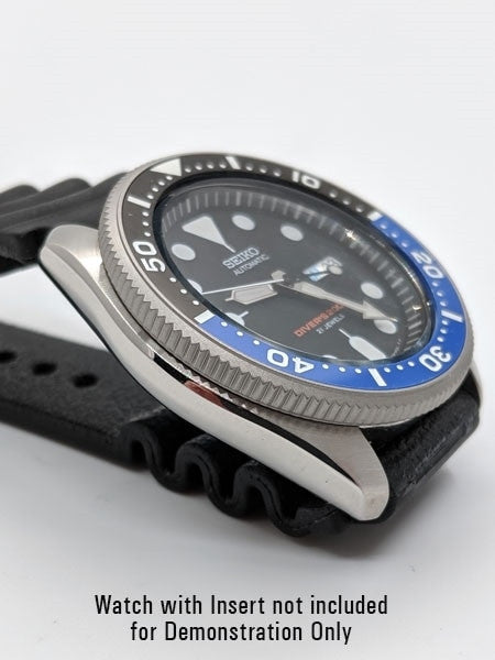 Matte Stainless Steel (Coin Edge) Bezel for Seiko SKX007, SKX009, SKX173, 175, 011, A35 #B01-M
