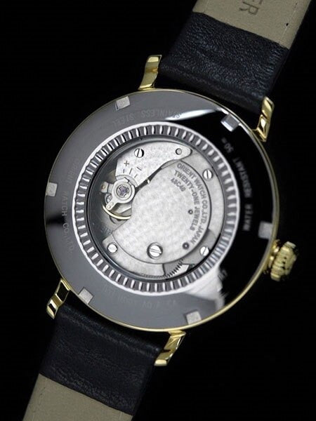 Orient Monarch Hand Winding Watch with White Dial and Power Reserve Indicator #DD03001W