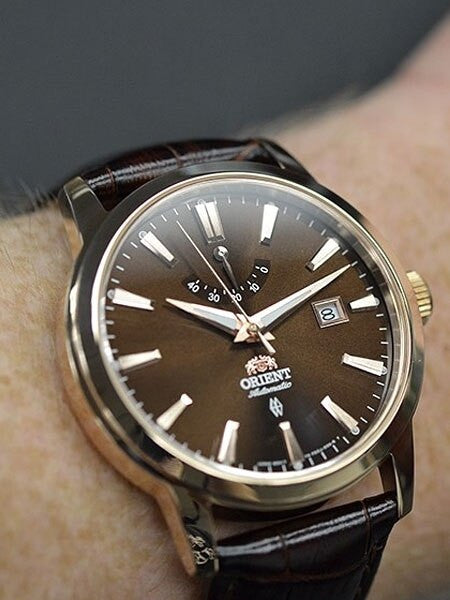Orient Curator Automatic Watch with Power Reserve and Sapphire Crystal #FD0J001T