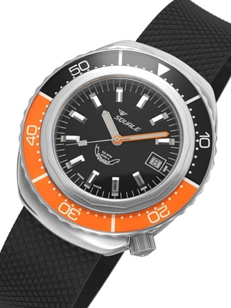 Squale 1000 meter Professional Swiss Automatic Dive watch with Sapphire Crystal #2002BKO-R