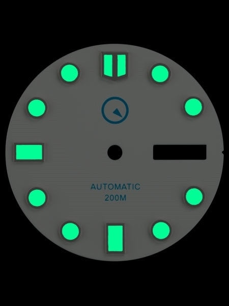White Dial with SuperLuminova for Seiko 7S26, NH36 and 4R36 Movements #D03