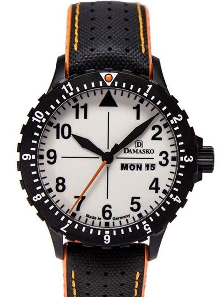 Damasko Swiss ETA Automatic with a Rotating 12-Hour Bezel and Black ion plated SS Case #DA43