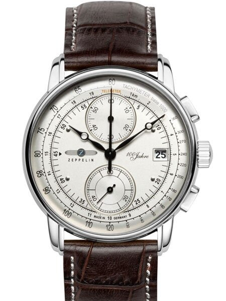 Scratch and Dent - Graf Zeppelin Two-Eye Quartz Chronograph Watch with 60-Minute Stopwatch #8670-1