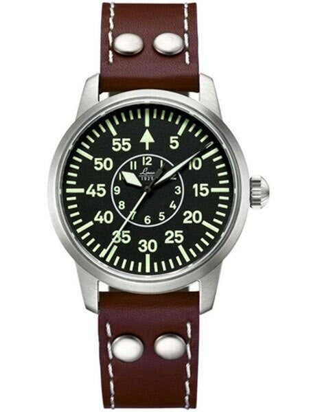 Laco 36mm Tokio Type B Dial Automatic Pilot Watch, Sapphire Crystal #861799