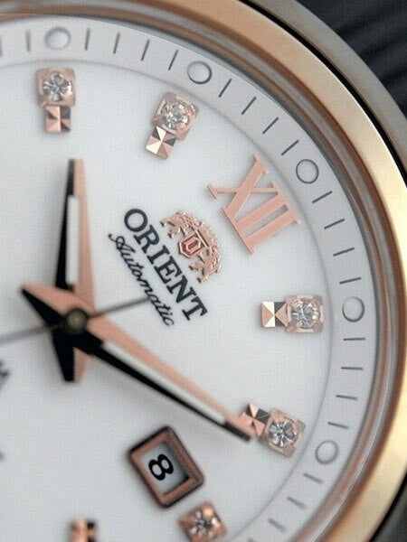 Orient GEM Women's Automatic Watch with Sapphire Crystal and Sparkling Crystals on the Dial #NR1V002W