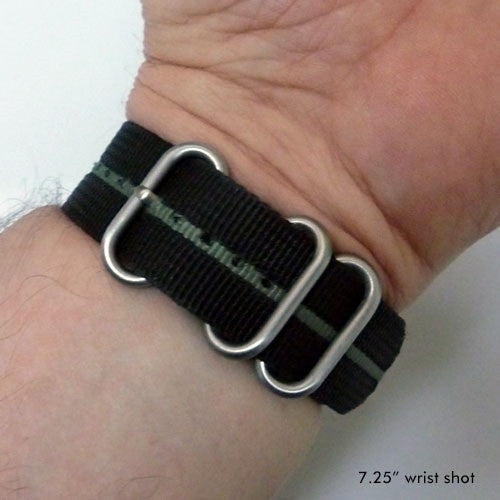 3-Ring Nylon Tactical Field Strap with Matte Finish Steel Buckle #TFS-22-SS