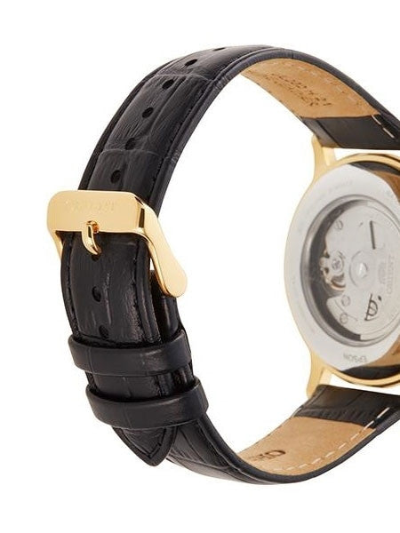 Orient Bambino 5th-Gen Automatic Dress Watch with White Dial, Arabic Numerals #RA-AC0002S10A
