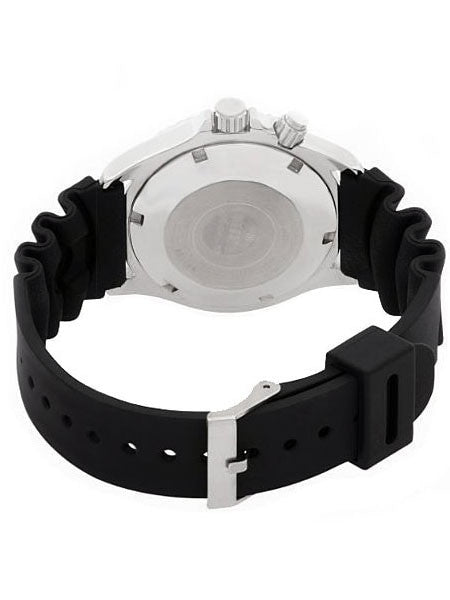 Orient Black Dial Automatic Dive Watch with Rubber Dive Strap #EM65004B