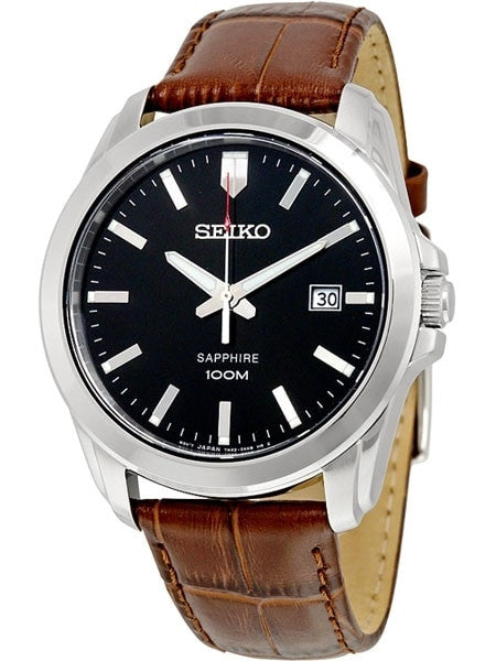 Seiko Neo Classic Quartz Watch with Sapphire Crystal and 41mm Stainless Steel Case #SGEH49P2