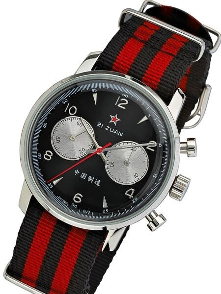 Seagull 1963 Hand Wind Mechanical Chronograph with Black Dial #6488-2901B