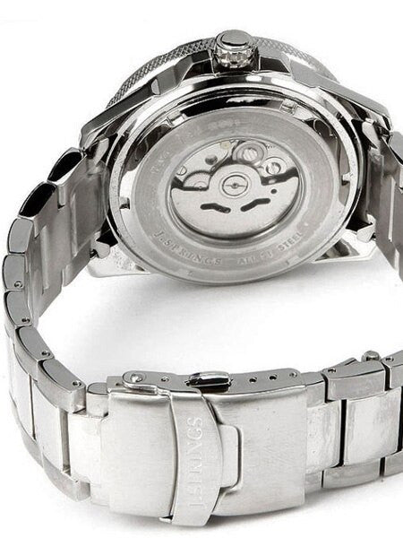 J. Springs Automatic 21-Jewel Sport Dive Watch with Day and Date, Black Dial #BEB078