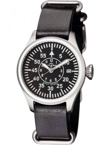 Air Blue Alpha-B Automatic Pilot Watch with 41mm Case, Sapphire Crystal #ALPHABSS41