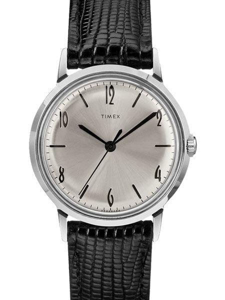 Timex 34mm Marlin Mechanical (Hand Wind) Watch with Silver Dial #TW2R47900ZV