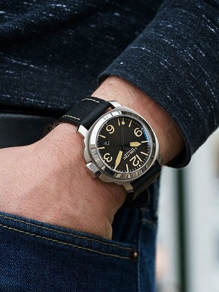 Lum-Tec 42mm M82 Swiss Automatic Watch with Double Curved AR Sapphire Crystal #M82