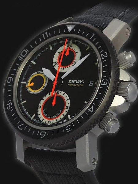 New! German Made Dievas TimeAttack Racing Inspired Chronograph Watch