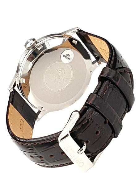 Orient 2nd-Gen Automatic Dress Watch with White Dial, Blue Hands #AC00009W