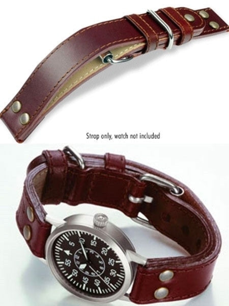 Laco WWII-Style Leather Pilot Strap with Bomber Jacket Extension #401868-XL-22