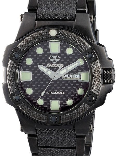 Reactor Meltdown Watch with SuperLuminova Illumination, Black Nitrided Stainless Steel Case and Bracelet #72501