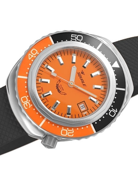 Squale 1000 meter Professional Swiss Automatic Dive watch with Sapphire Crystal #2002O-R