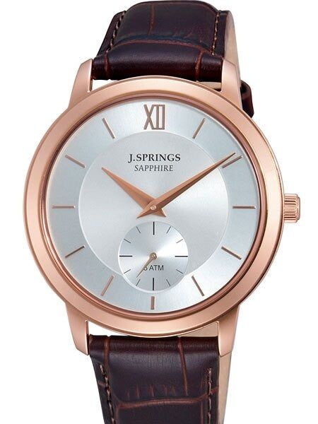 J. Springs Quartz Dress Watch with 40mm Rose Goldtone Case, Sapphire Crystal #BLD016