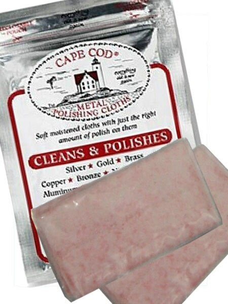 Cape Cod Jewelry and Watch Bracelet Polising Cloths in Re-Sealable Storage Pouch #8821