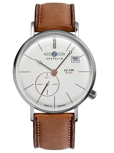 Graf Zeppelin 36mm LZ120 Rome Series Swiss Quartz Dress Watch #7139-4