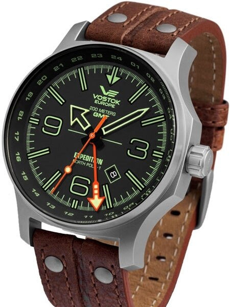 Vostok-Europe Expedition North Pole Quartz GMT Dual-Time Watch #595A501