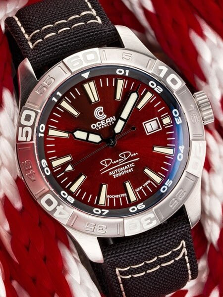 Ocean Crawler Dream Diver Swiss Automatic Watch with Domed AR Sapphire Crystal #CD-720