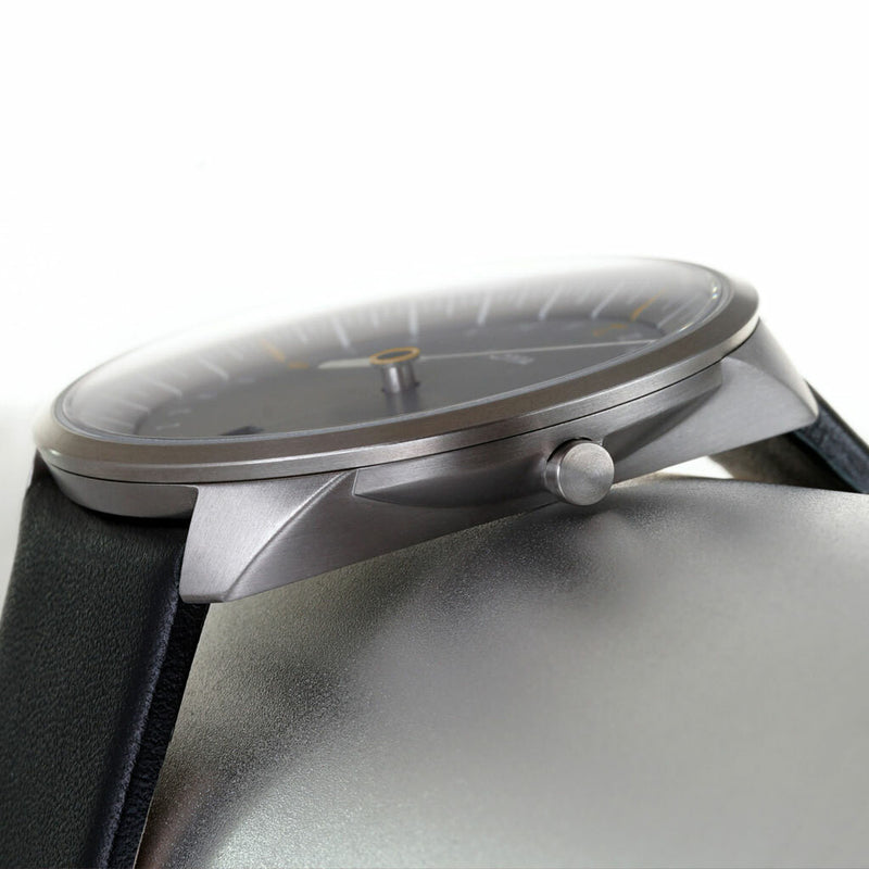 Botta UNO 24 one hand 24-hour Swiss quartz watch with 40mm titanium case #429010