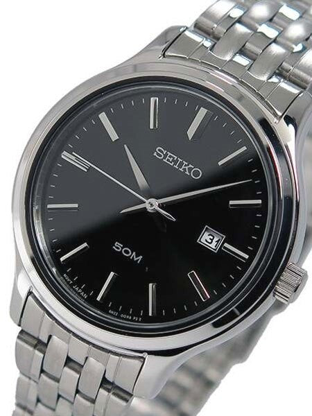 Seiko Women's Quartz Dress Watch with Bracelet and Black Dial #SUR795