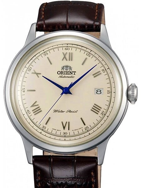 Scratch and Dent - Orient Bambino Automatic Dress Watch with Cream Dial, Vibrant Blue Hands #ER2400CN-SND1