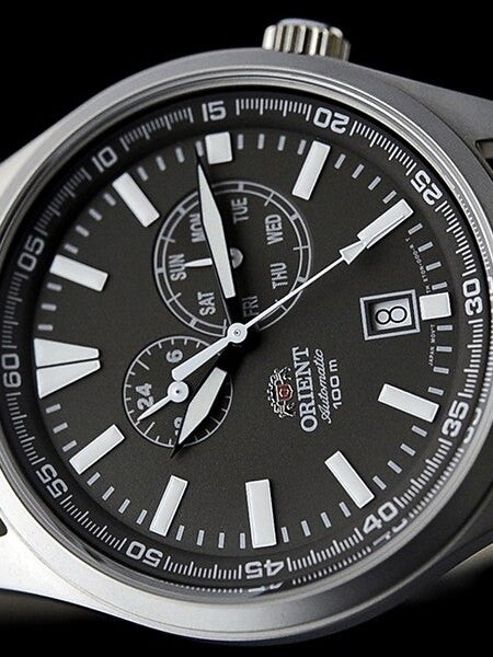 Orient 21-Jewel Automatic Field Watch with 24-Hour Sub-Dial #ET0N002K
