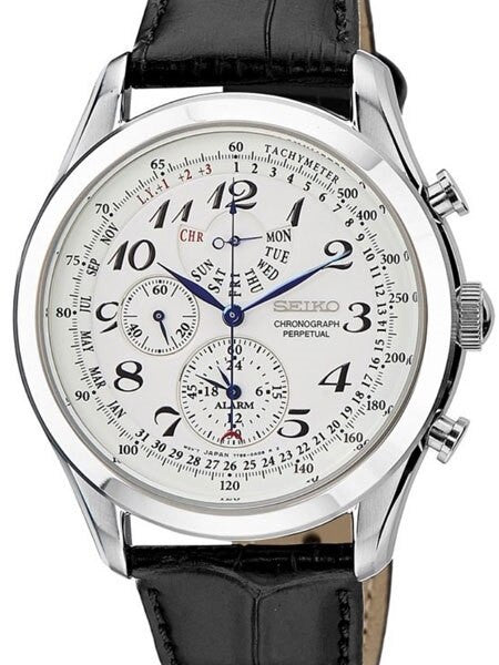 Seiko Neo Classic Chronograph with Perpetual Calendar, Alarm #SPC131P1