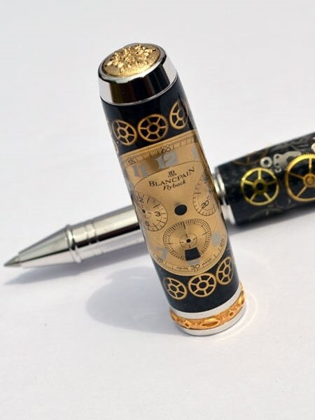 Artisan Crafted Collectable Pen made with Blancpain dial and assorted gears, cogs, screws and bridges #WPP701RB