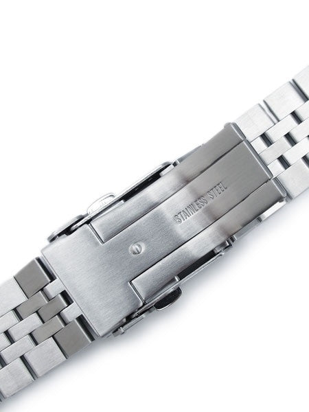 Strapcode 22mm Super-J "Louis" 316L Stainless Steel Watch Bracelet with Straight Ends #SS221803B020S