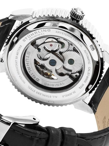 Stuhrling 40mm Special Reserve Automatic Watch with AM-PM Sub-Dial #835.02